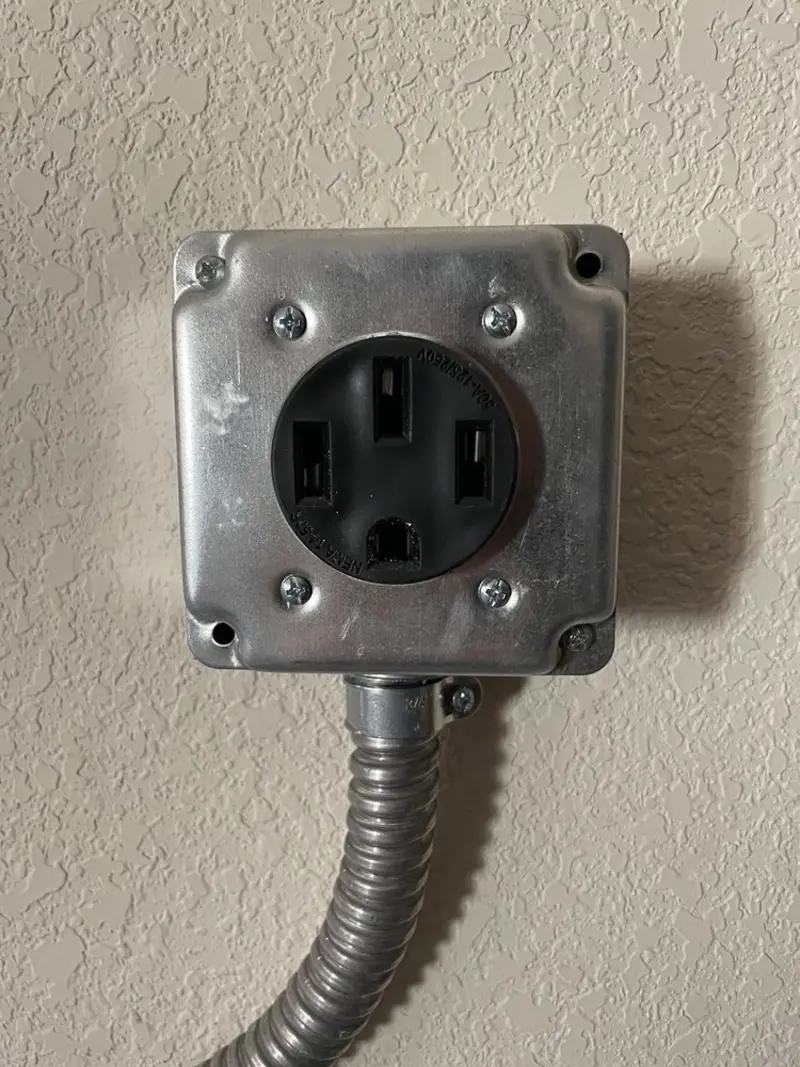 NEMA 14-50 outlet installed for Electrical Panel Upgrade in San Juan Capistrano